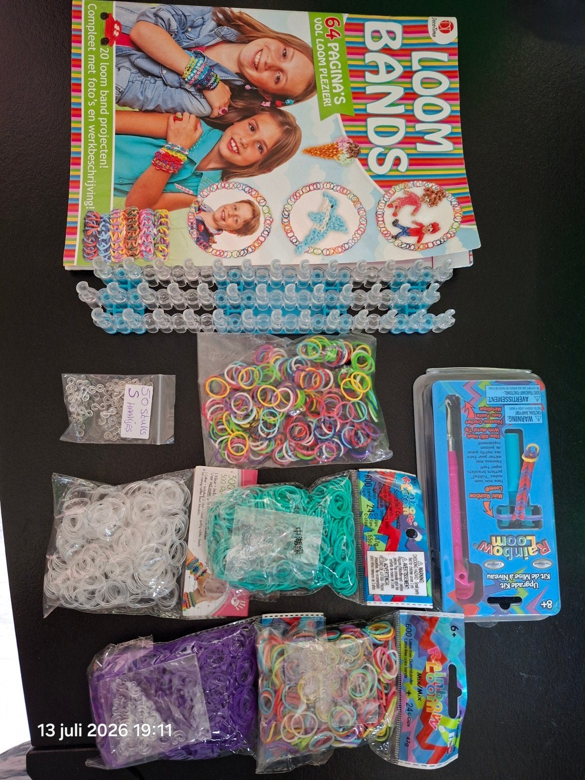 Rainbowloom pakket1 nieuw, Ophalen, Overige thema's, Meerkleurig, Rubber