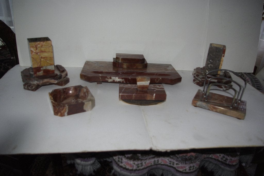 Marmeren bureau set, Antiek en Kunst, Ophalen of Verzenden