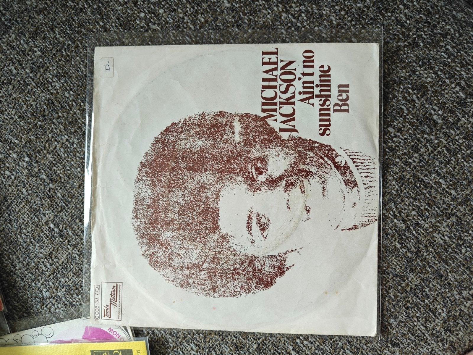 Michael Jackson -aint no sunshine/ Ben, Cd's en Dvd's, Ophalen of Verzenden, Gebruikt, Pop