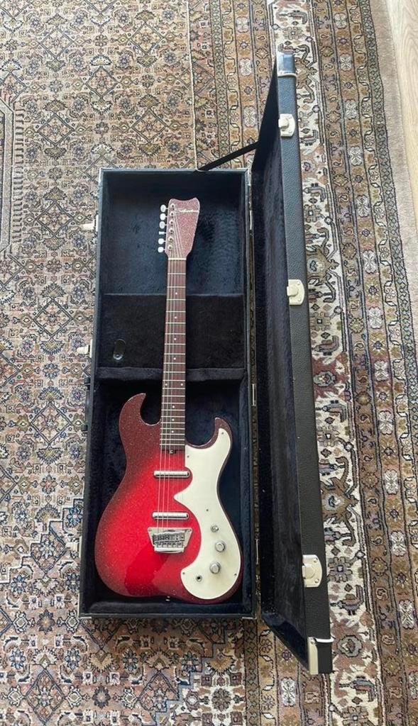 Silvertone 1449 + hardcase, Ophalen, Gebruikt, Solid body, Overige merken