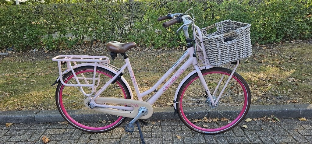 Gazelle Miss Grace Unieke Roze  Witte Metallic Kleur, Ophalen, 53 tot 56 cm, Versnellingen, Zo goed als nieuw
