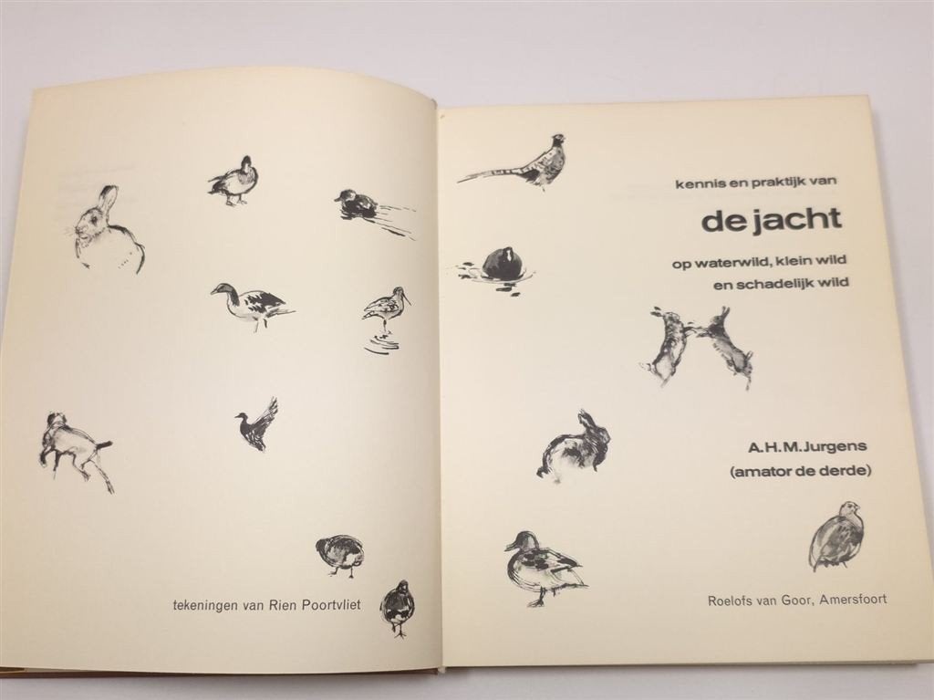 Kennis & Praktijk van de Jacht — Poortvliet Tekeningen 1968, Ophalen of Verzenden, Gelezen, Honden
