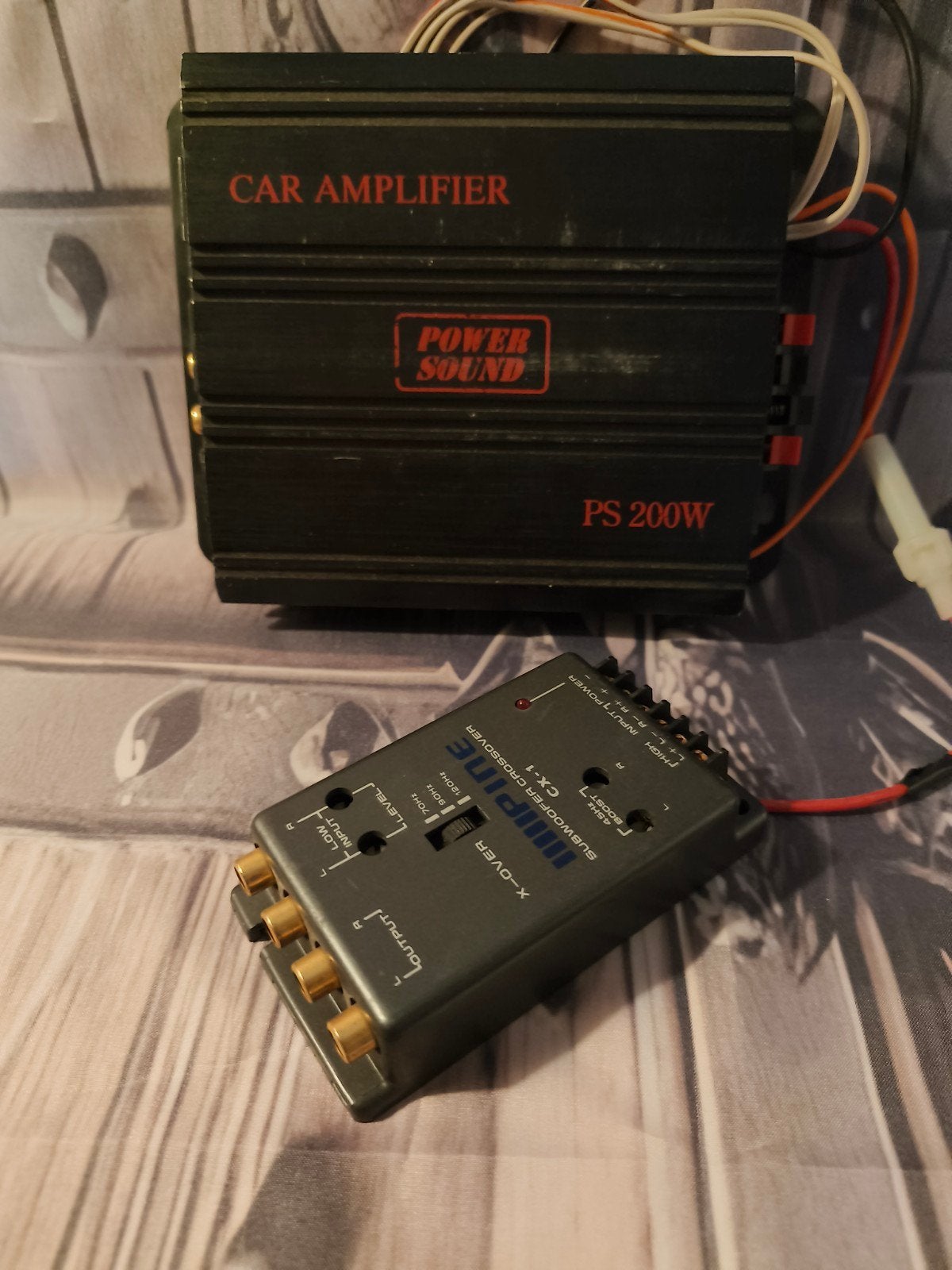 Power Sound PS 200W Car Amplifier met Subwoofer Crossover, 120 watt of meer, Ophalen, Overige merken, Gebruikt