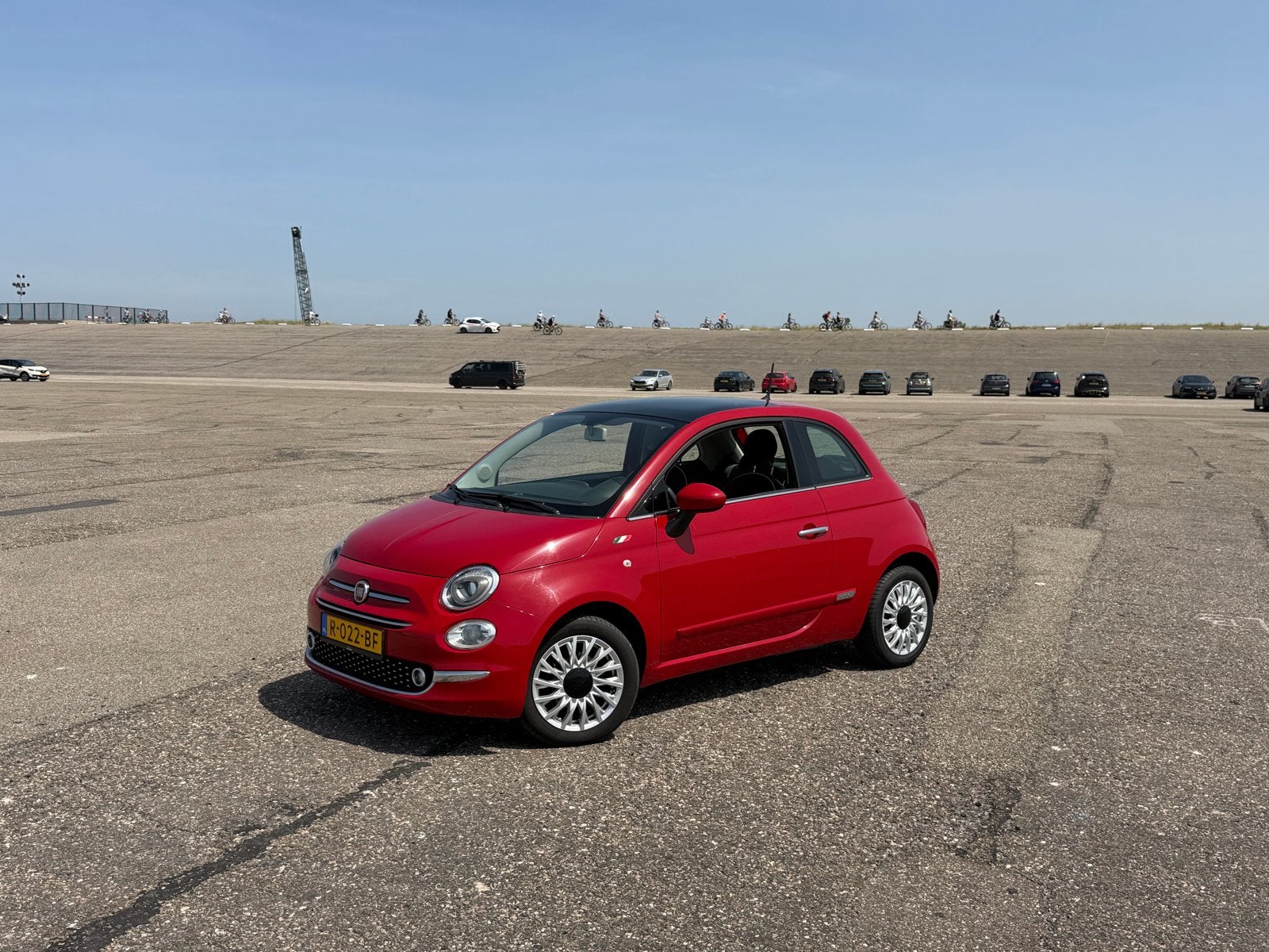 Fiat 500 1.2 2016 Rood, Auto's, Fiat, Voorwielaandrijving, 4 cilinders, 840 kg, Leder en Stof