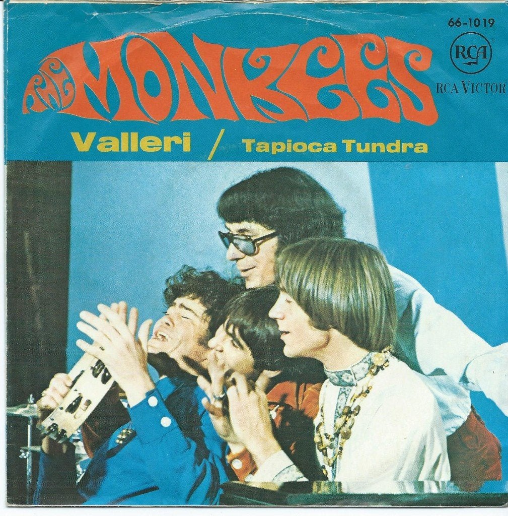 The Monkees- Valleri, Cd's en Dvd's, Vinyl Singles, Zo goed als nieuw, Pop, Beschermende buitenhoes, Fotohoes, 7 inch, Verzenden