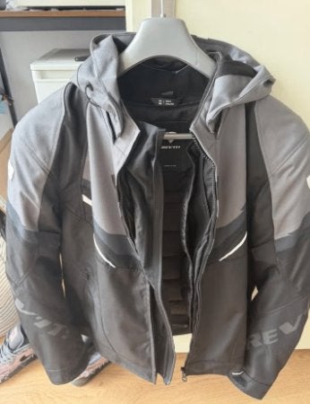 REV'IT Quantum 3 H2O Jacket Black/Grey, REV'IT!, Jas | textiel, Heren, Ophalen of Verzenden