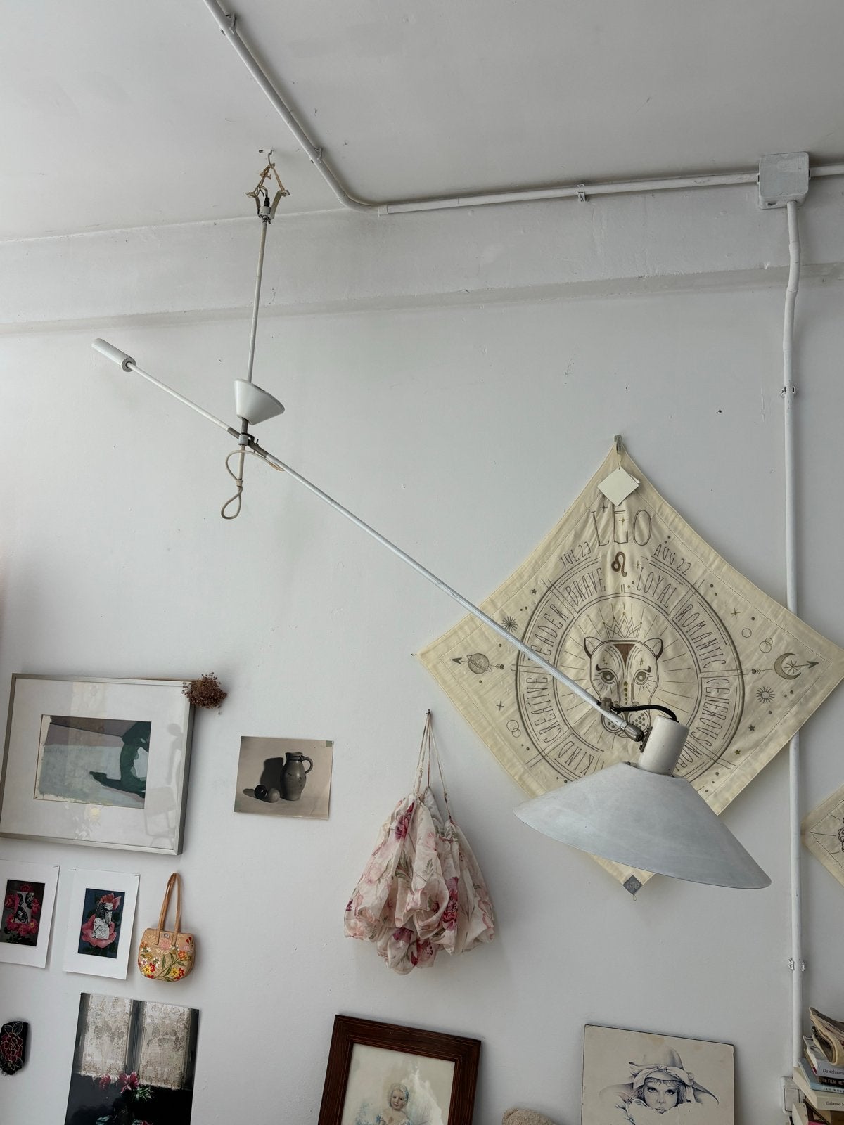 Vintage Anvia Hoogervorst designlamp jaren ‘50, Ophalen, Fokke Simonszstraat 10, Gebruikt, Sanne@atelierhop.com
