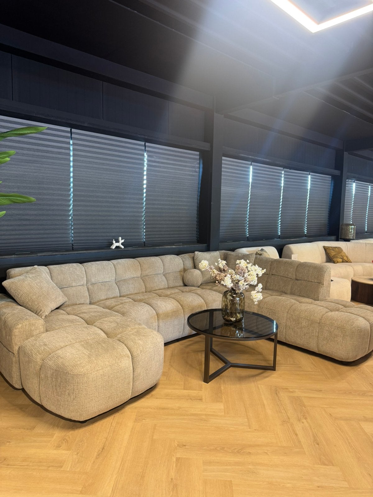 Japandi bankstel ritz €1695,- uit voorraad leverbaar, Ophalen of Verzenden, Zo goed als nieuw