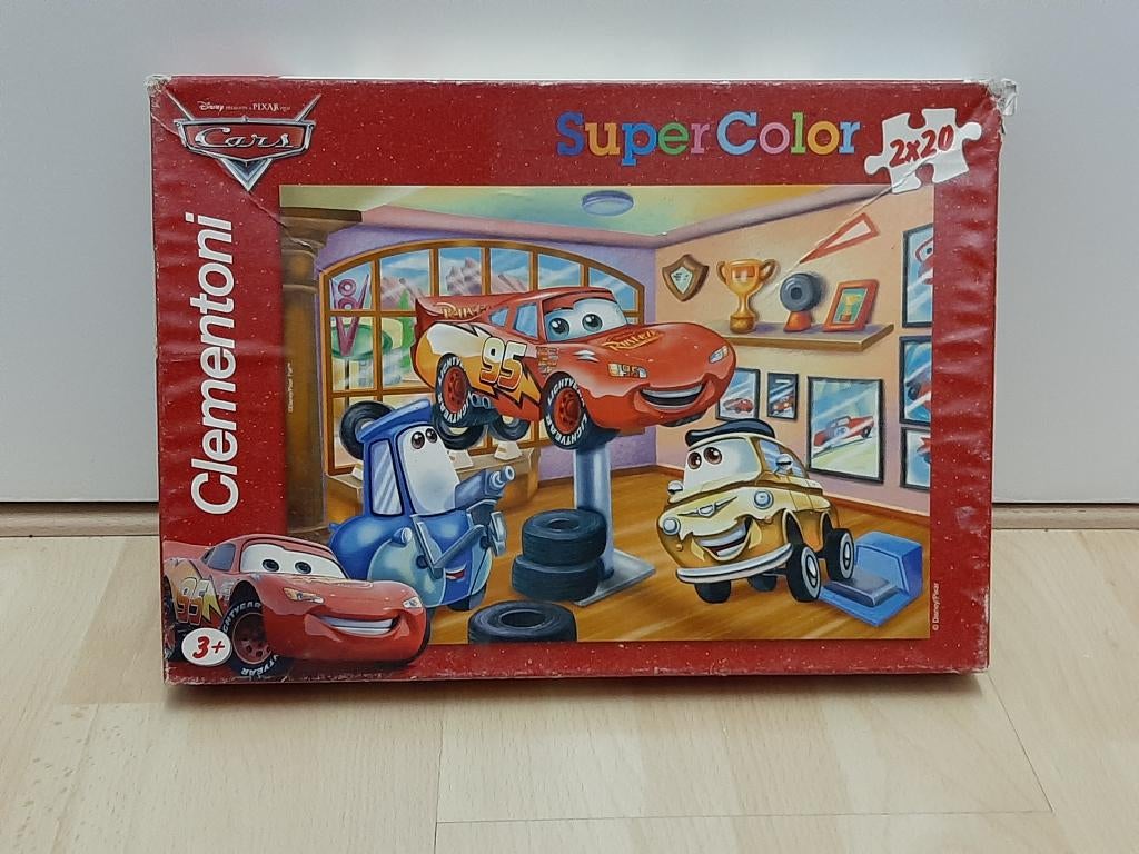 Disney Cars puzzel set Clementoni 2x20 stuk, Ophalen, 10 tot 50 stukjes, Gebruikt, 4 tot 6 jaar