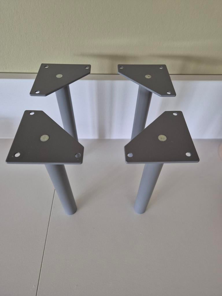 4x Kastpoten 22cm hoog - Grijs, Ophalen of Verzenden, Gebruikt