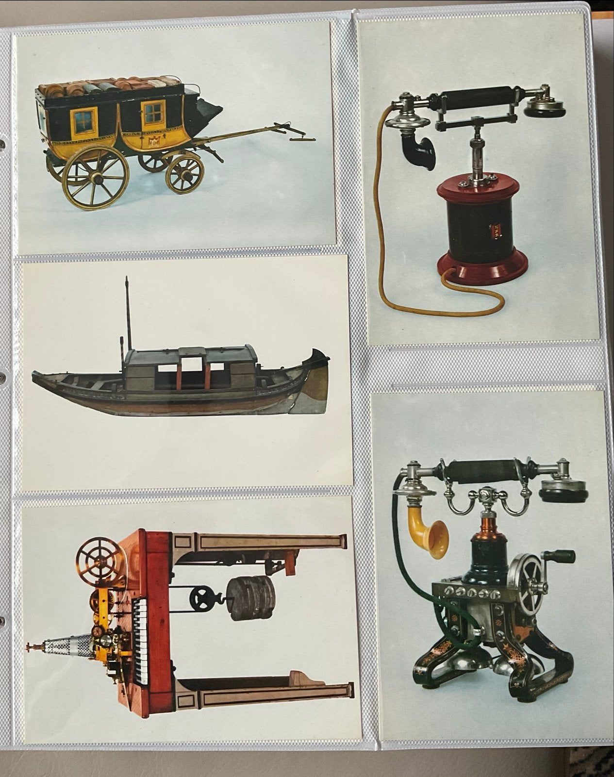 Set van 6 ansichtkaarten met historische voertuigen, Ophalen of Verzenden, Gelopen