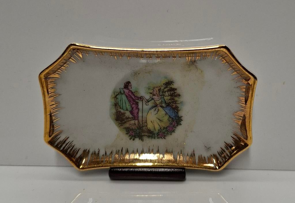 Vintage Limoges France Porseleinen Schaal, Ophalen of Verzenden