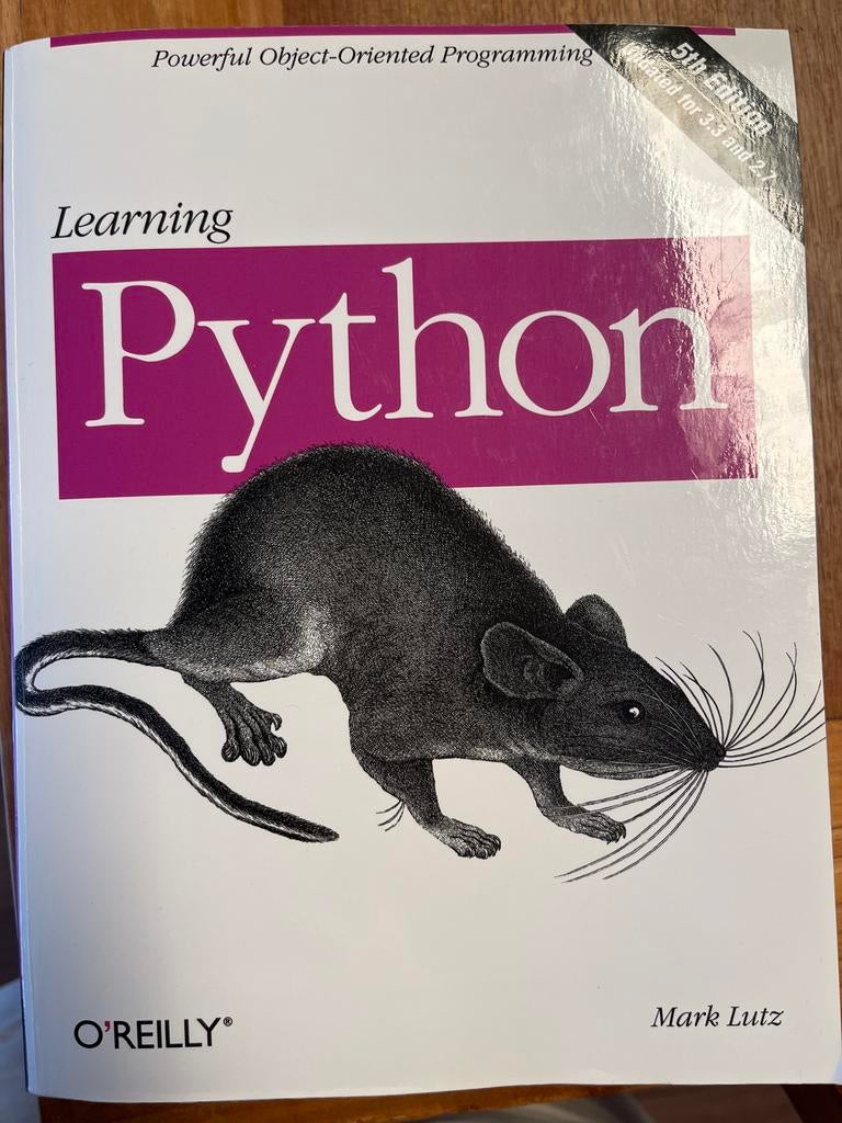 Learning Python 5th Edition - O'Reilly (Mark Lutz), Ophalen of Verzenden, Gelezen, Programmeertaal of Theorie
