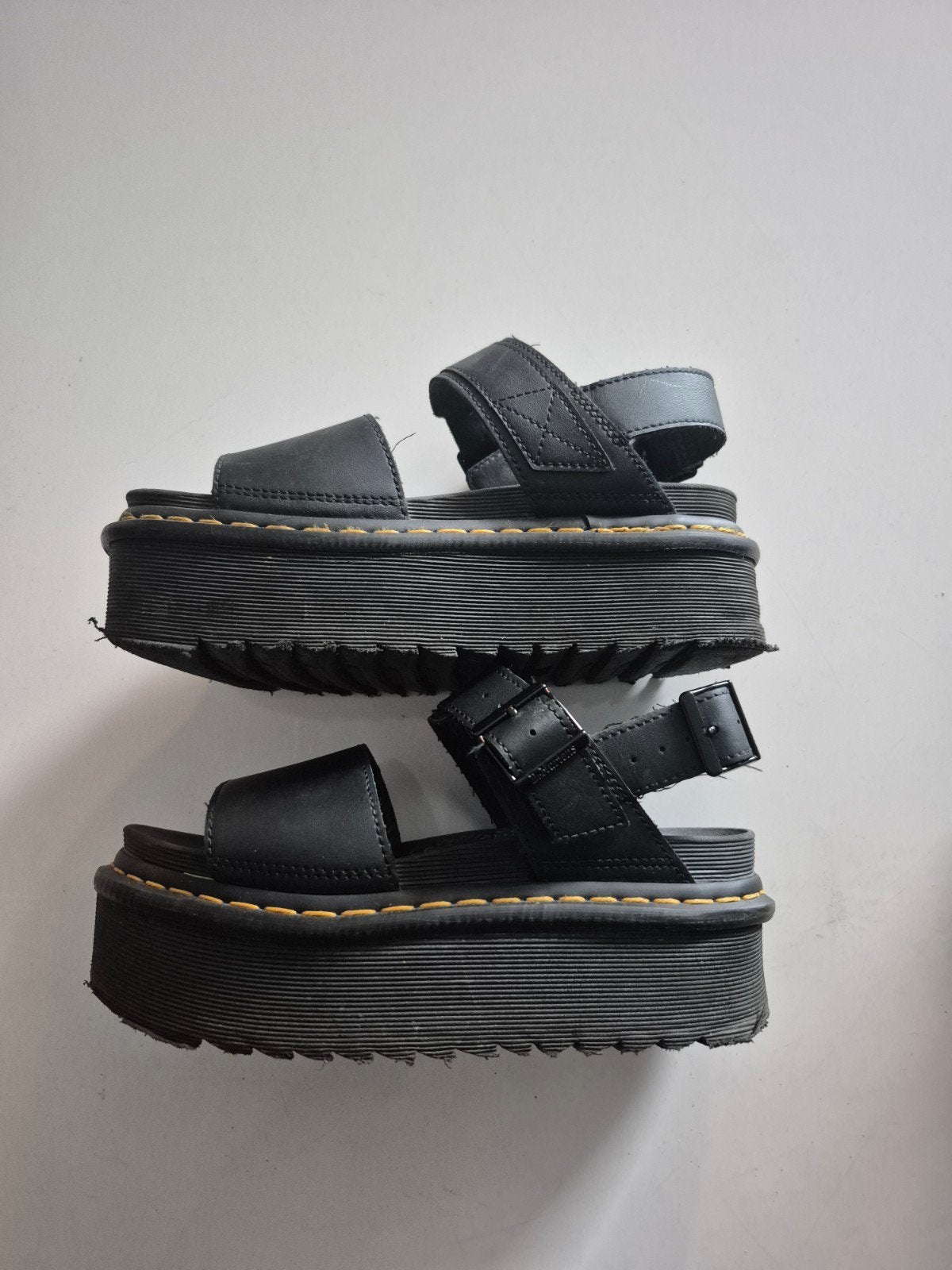Dr. Martens Voss Quad Sandalen - Maat 37, Zwart, Dr. Martens, Gedragen, Sandalen of Muiltjes