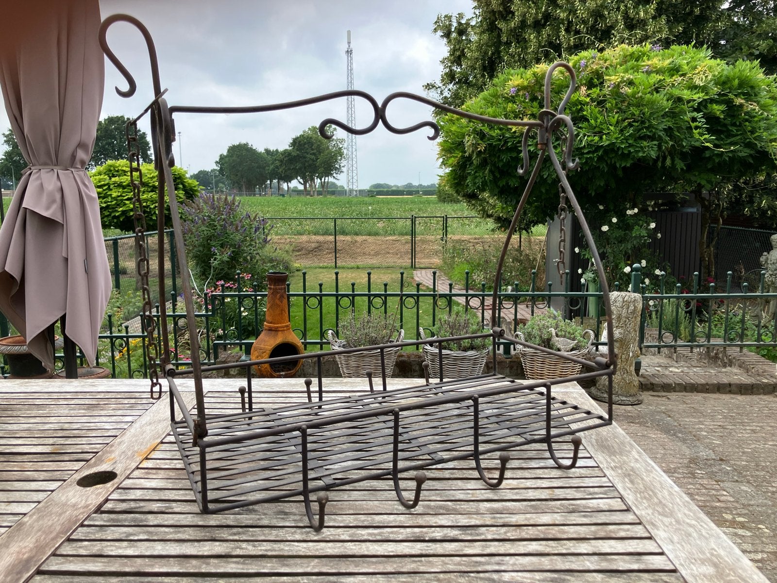 Decoratieve metalen wildhanger, Ophalen of Verzenden
