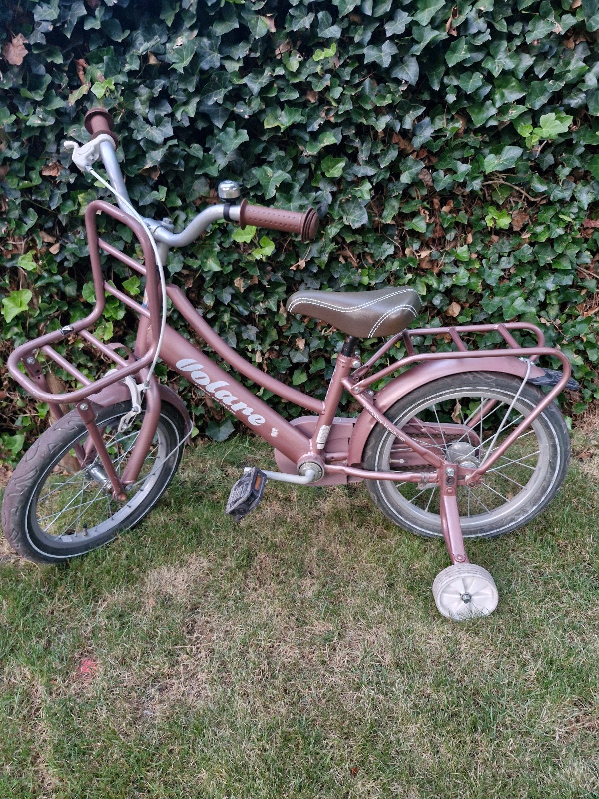 kinderfiets 16 inch eventueel met zijwieltjes, Ophalen, Zijwieltjes, Velgrem, Volare
