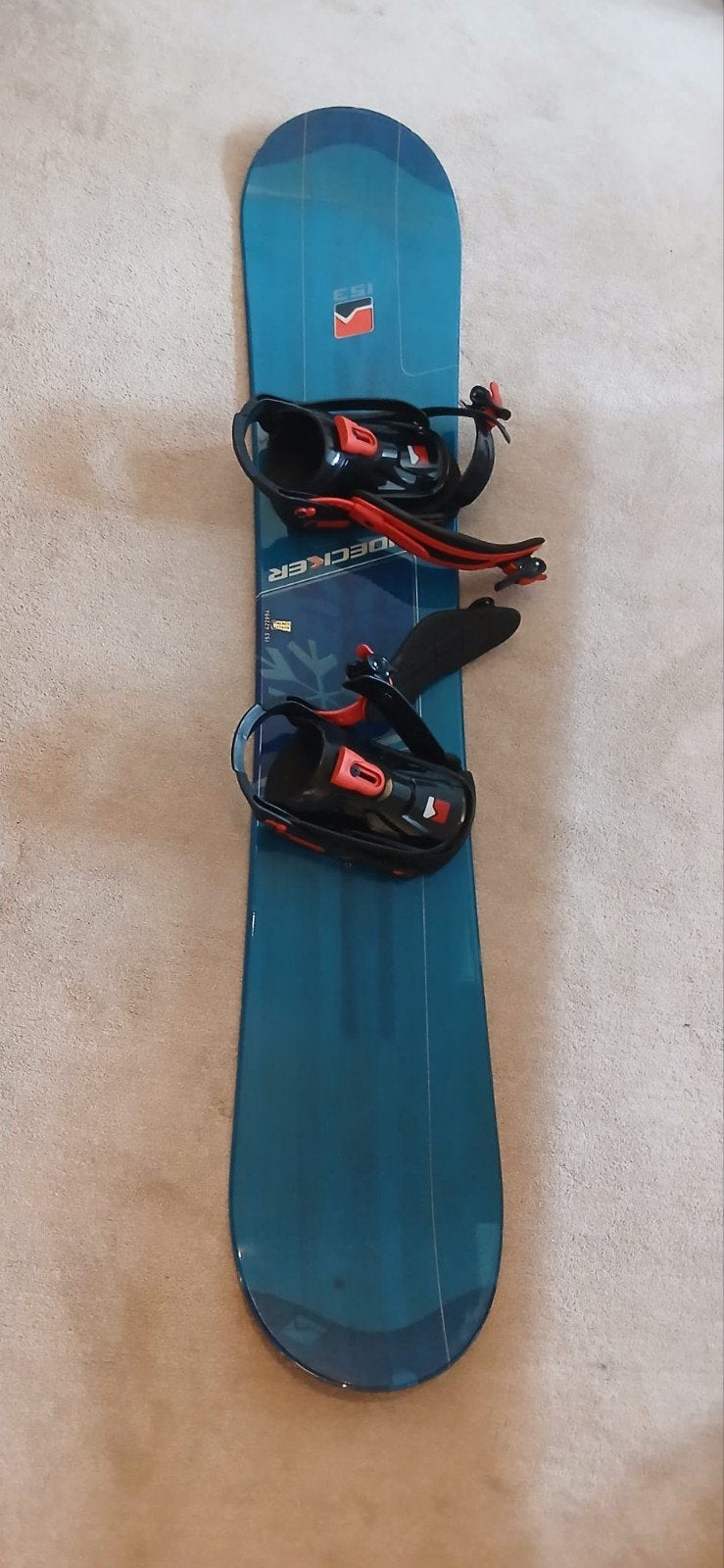 Nidecker Snowboard 153 cm met bindingen en Sims tas, Sport en Fitness, Snowboarden, Ophalen of Verzenden, Gebruikt, Board