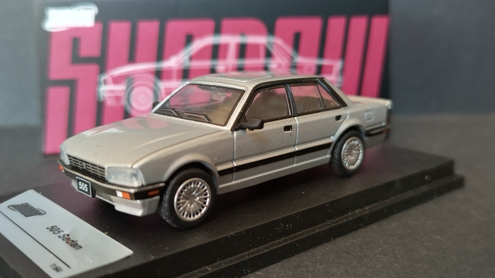 Peugeot 505 Berline Silver 1:64 Shadow Pol, Auto, Verzenden, ., Nieuw