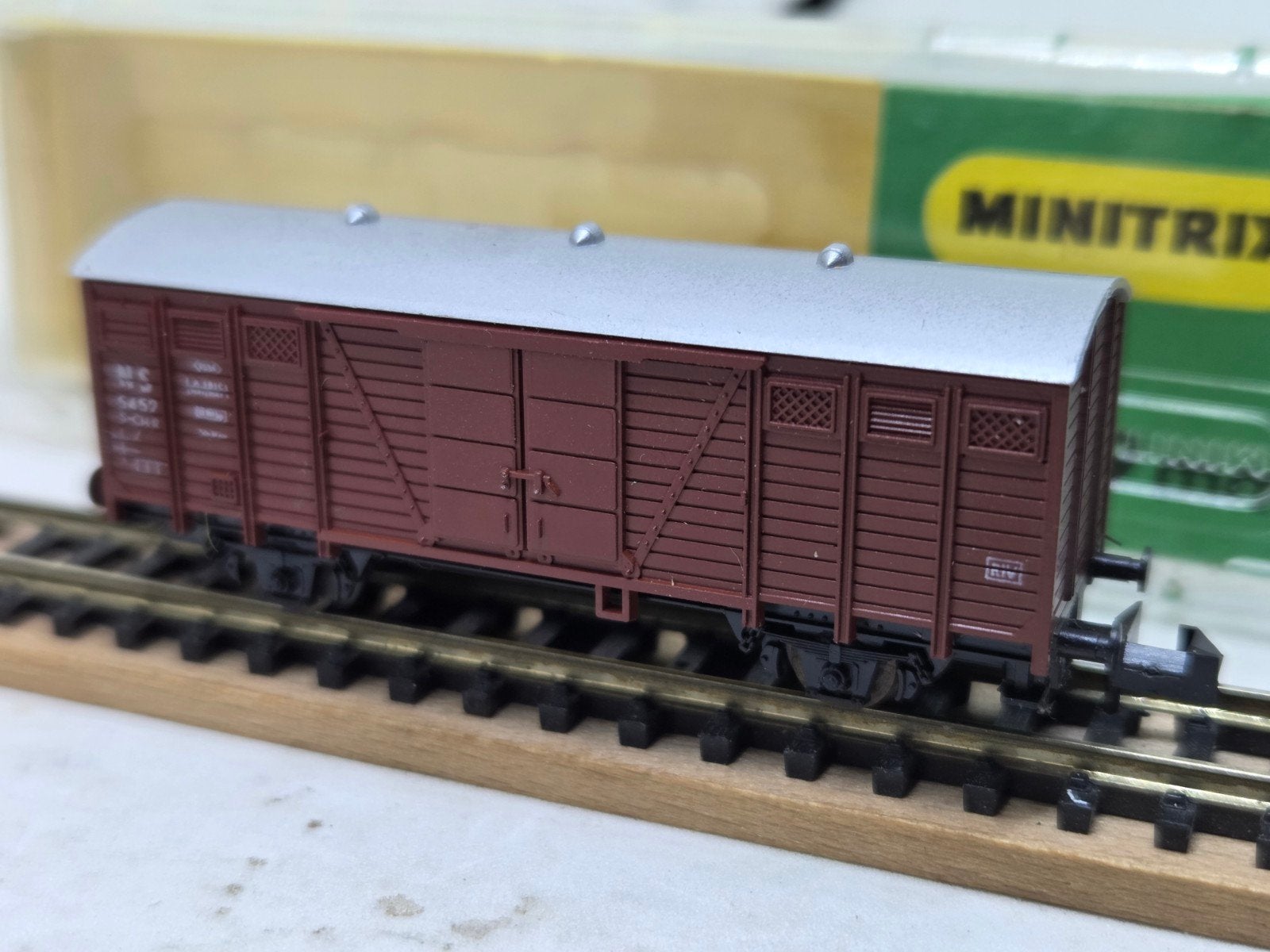 Minitrix 51 3164 00 NS goederenwagon met ovp, Gelijkstroom of Wisselstroom, Trix, Analoog, Ophalen of Verzenden