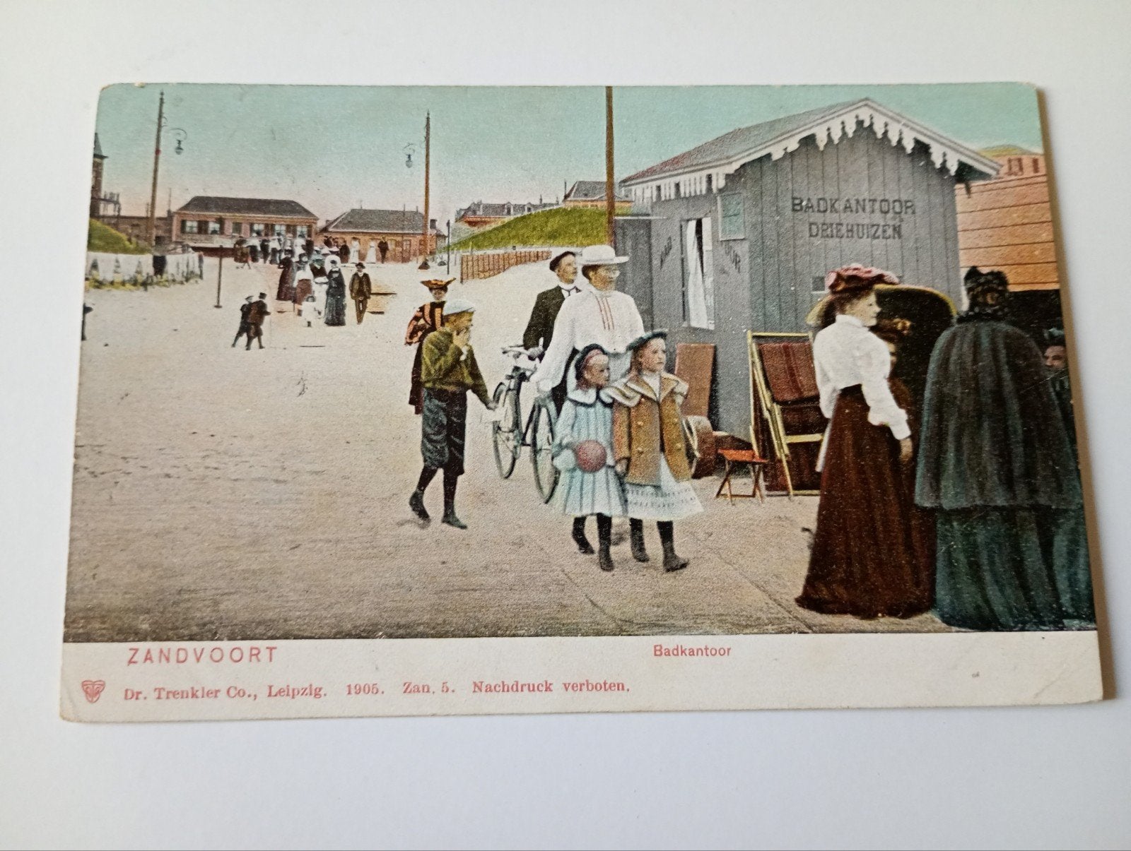 Zandvoort Badkantoor Driehuizen 1905, Ophalen of Verzenden, Voor 1920, Gelopen, Noord-Holland