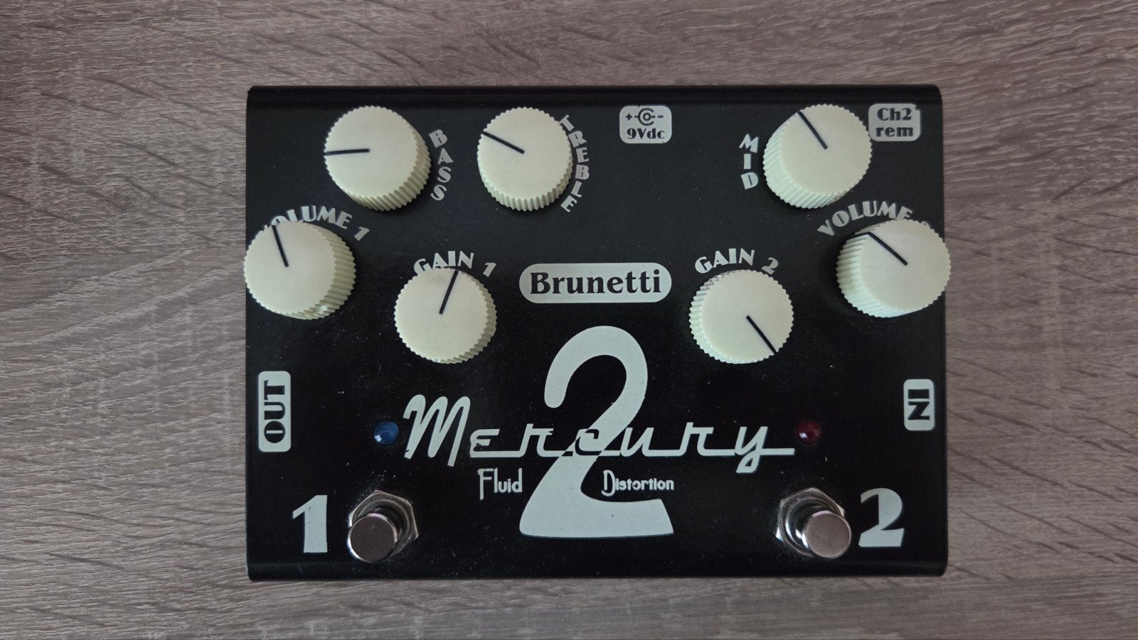 Brunetti Mercury Box 2 Fluid Distortion pedaal, Ophalen of Verzenden, Zo goed als nieuw, Distortion, Overdrive of Fuzz