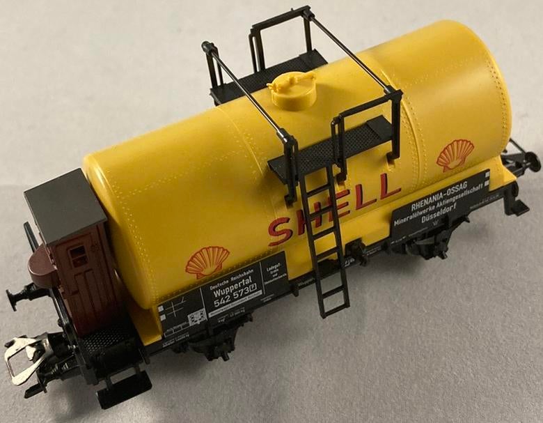 Märklin Shell ketelwagon met remmershuis, Wisselstroom, Ophalen of Verzenden, Märklin, Nieuw