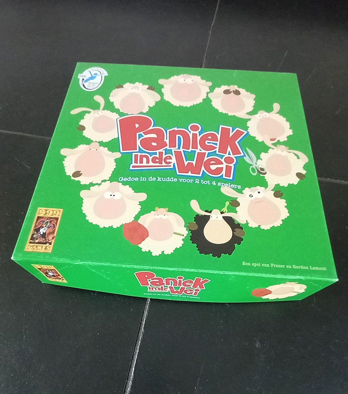 Paniek in de Wei, bordspel van 999 games, Hobby en Vrije tijd, Ophalen of Verzenden, Zo goed als nieuw