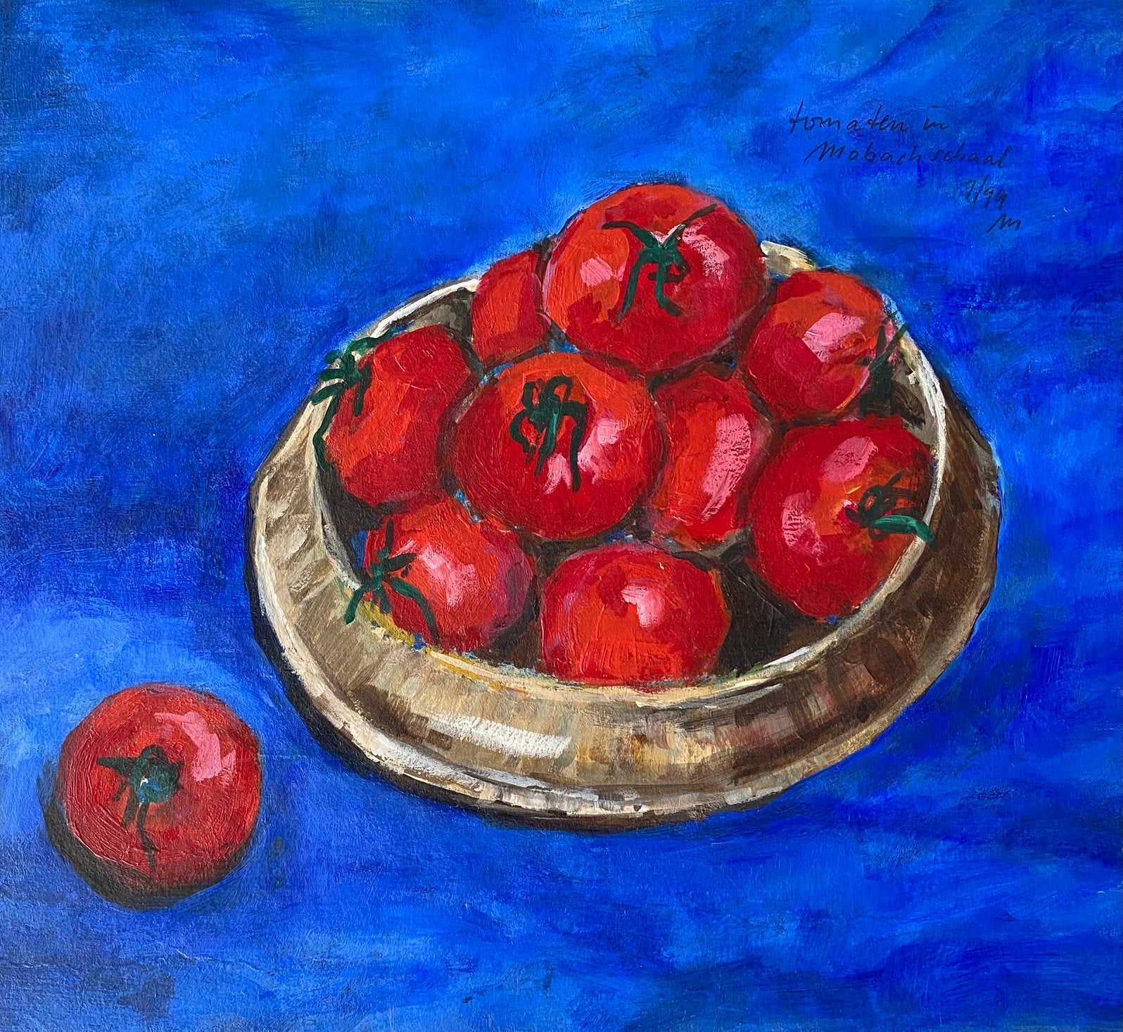 Tomaten op een schaal van Mobach, Ophalen of Verzenden