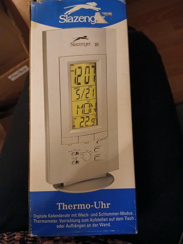 Slazenger digitale thermo/kalender/klok (NIEUW), Ophalen of Verzenden, Nieuw