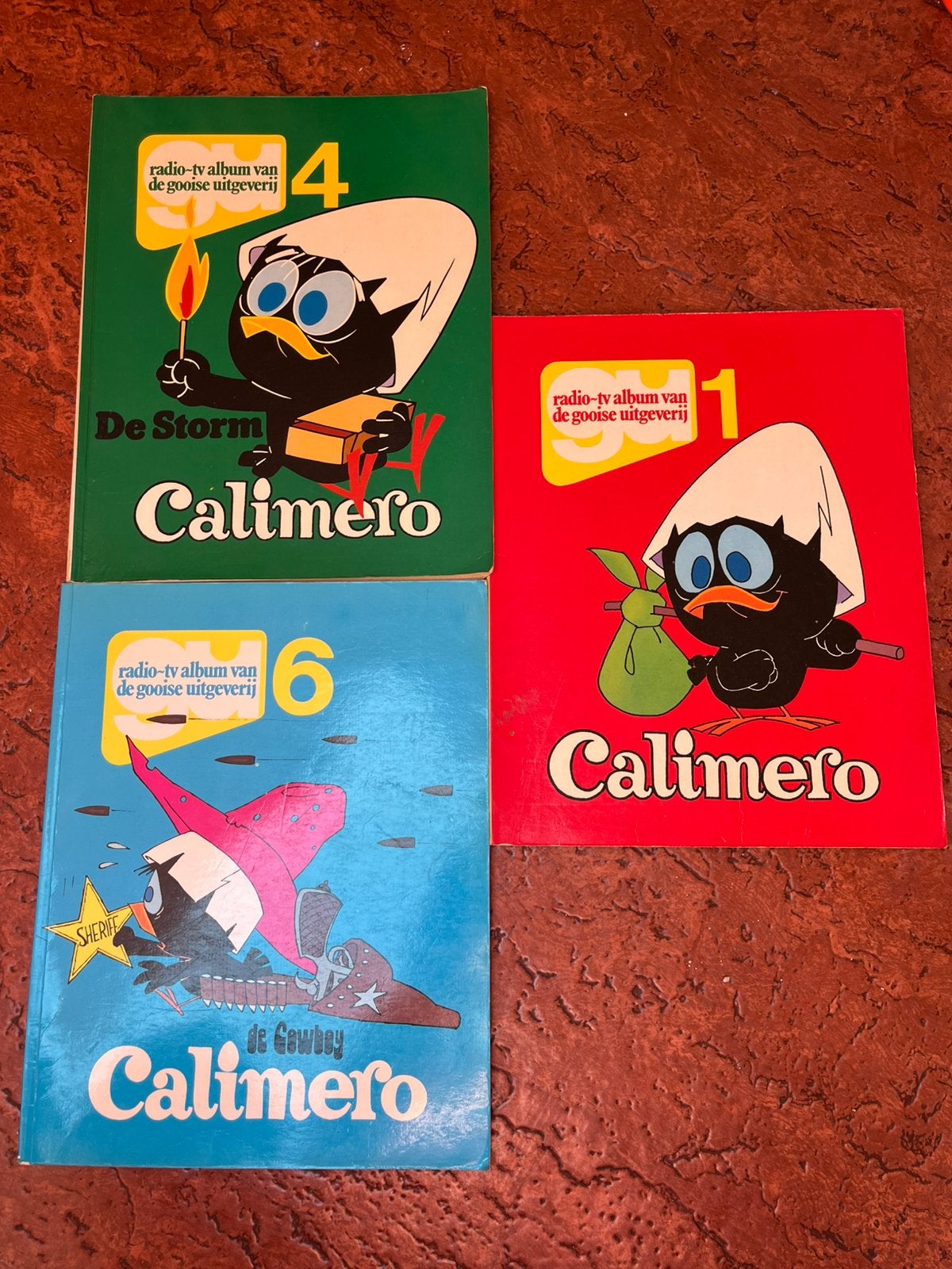 Calimero strip, 3 stuks, Ophalen of Verzenden, Gelezen, Fictie algemeen