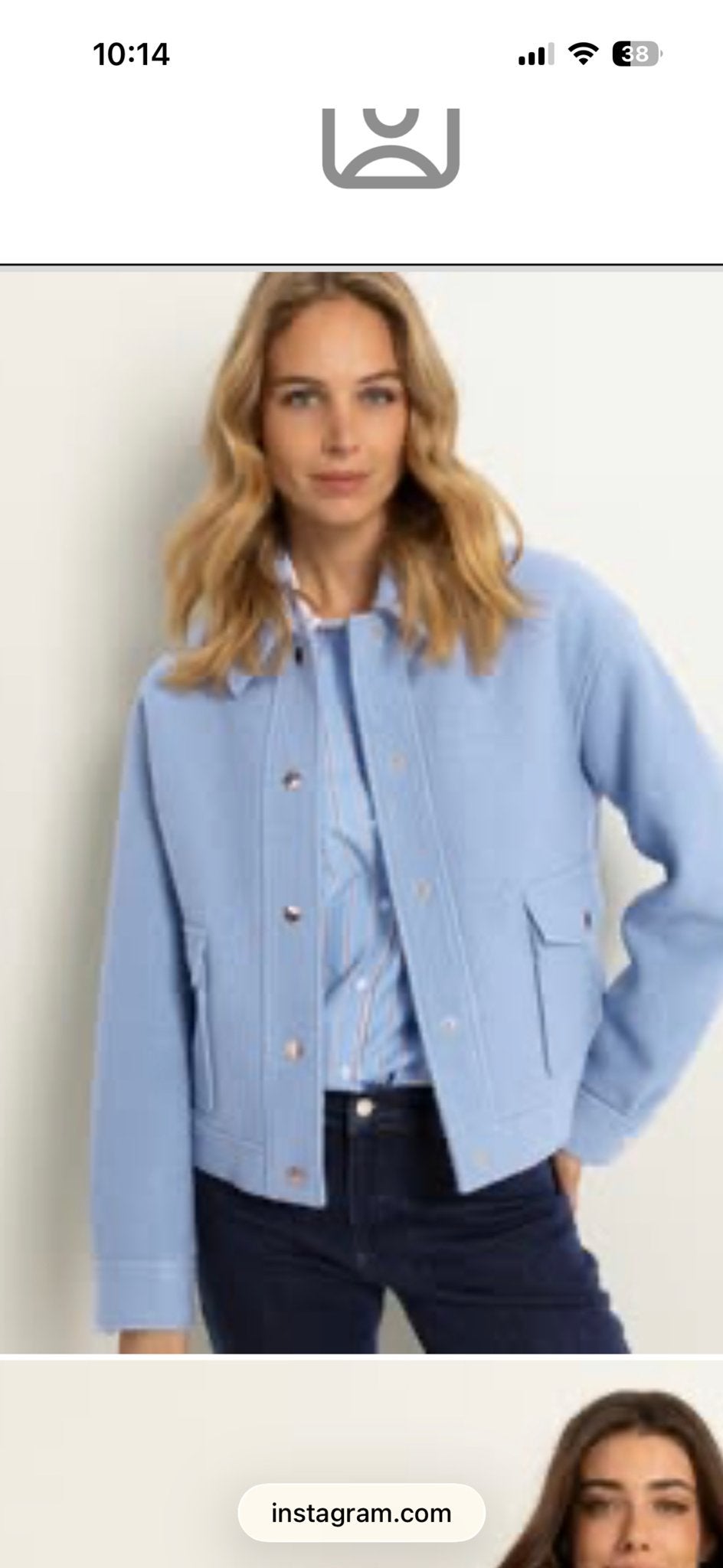 Maura wollen jas lichtblauw, maat 44, Nieuw, Kleding | Dames, Jassen | Winter, Ophalen of Verzenden, Nieuw, Maat 42/44 (L), Blauw
