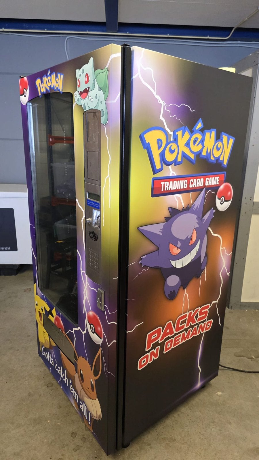 UNIEKE POKÉMON VENDING MACHINE- NIEUW! -OPTIE BETAALTERMINAL, Ophalen, Nieuw