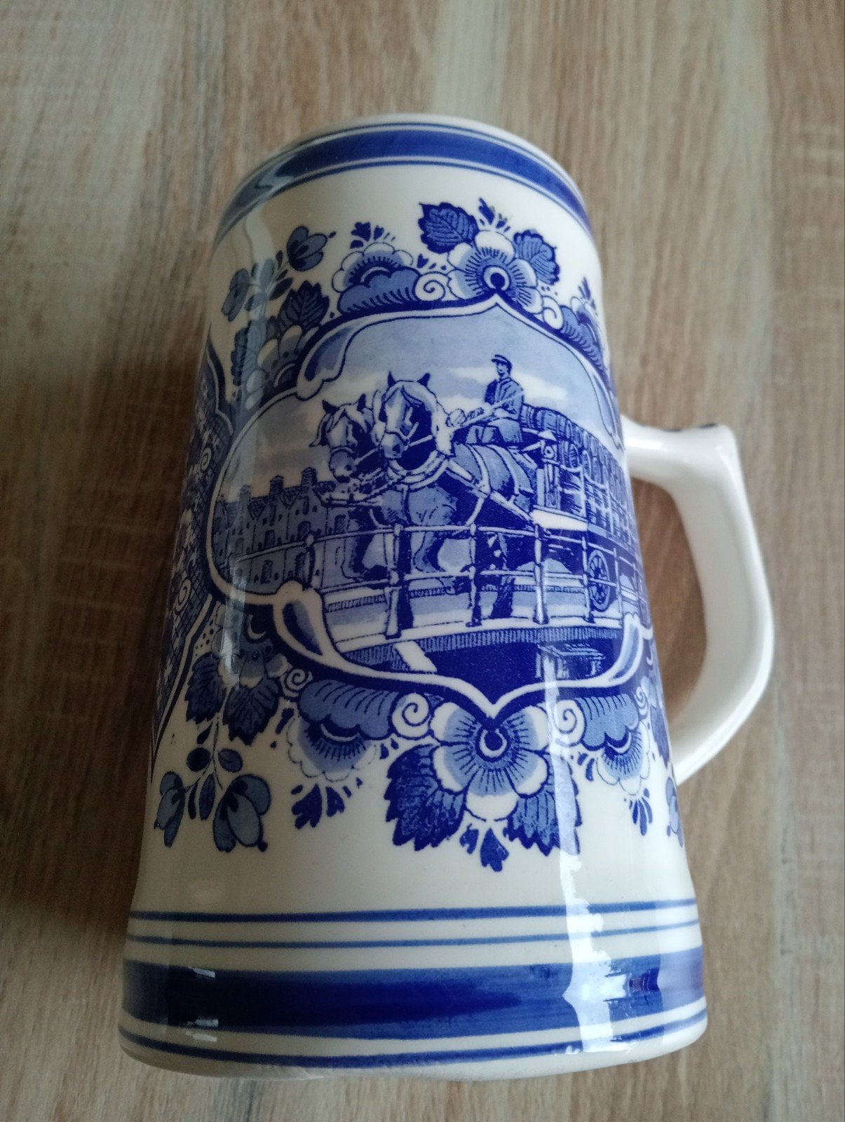 Delfts Blauwe Vaas / Bierpul in prima staat, Antiek en Kunst, Ophalen of Verzenden