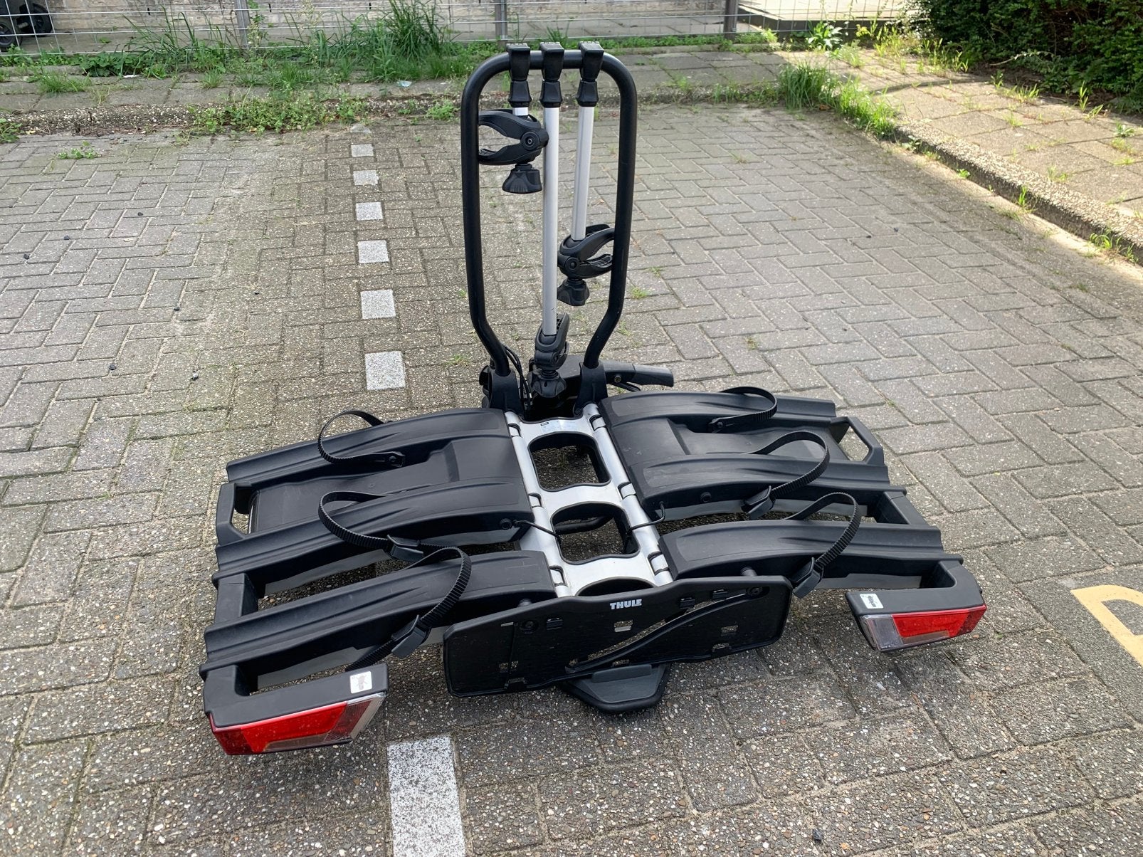 Thule Easyfold XT3 934 fietsendrager  , voor 3 fietsen, Auto diversen, Ophalen, Gebruikt, Trekhaakdrager