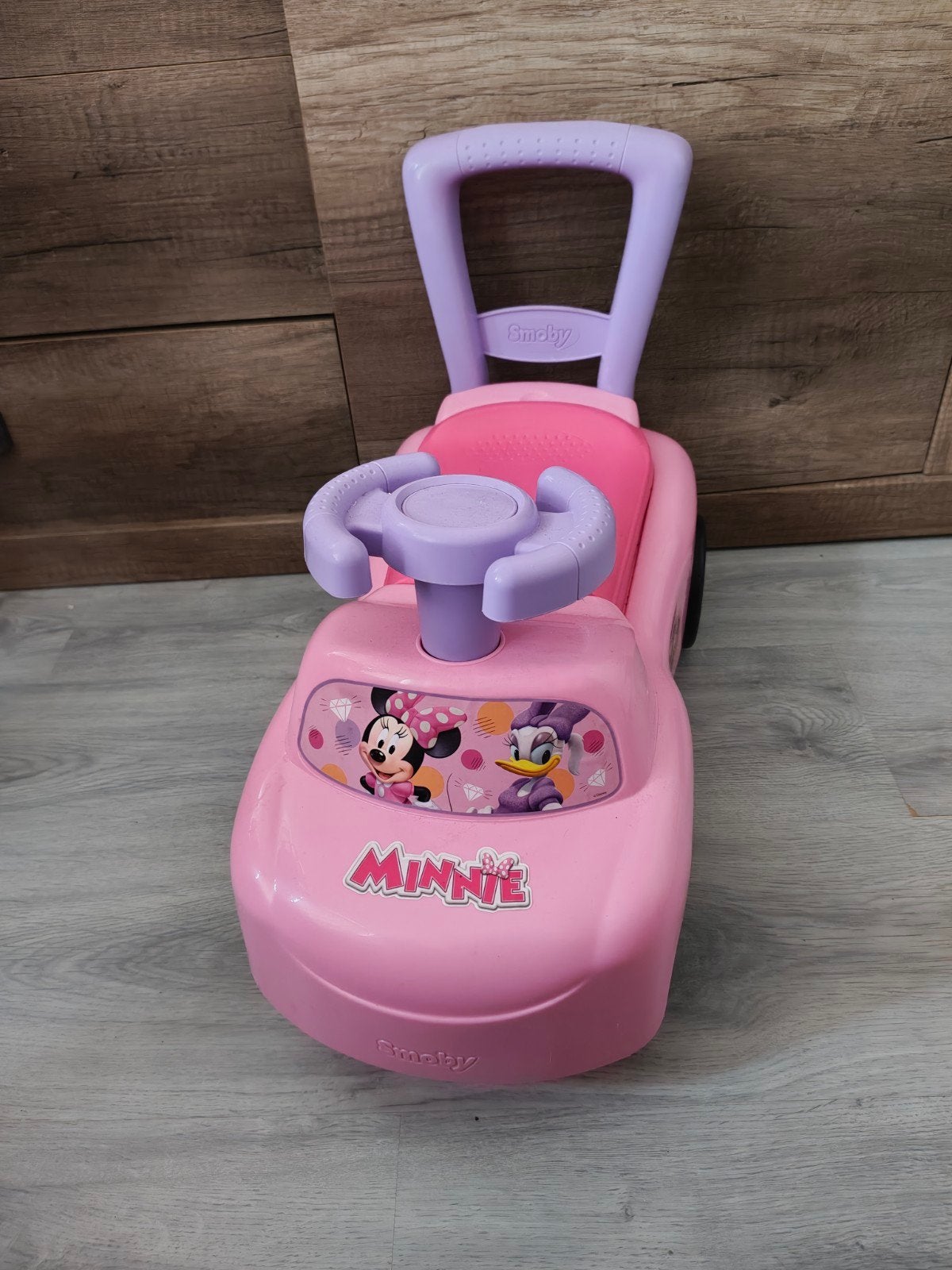 Minnie Mouse loopauto, Ophalen, Gebruikt, Loopvoertuig