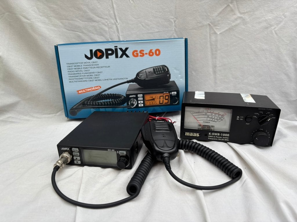 Compacte Jopix GS-60 CB Radio  incl voeding, Ophalen, Zo goed als nieuw, Portofoon of Walkie-talkie