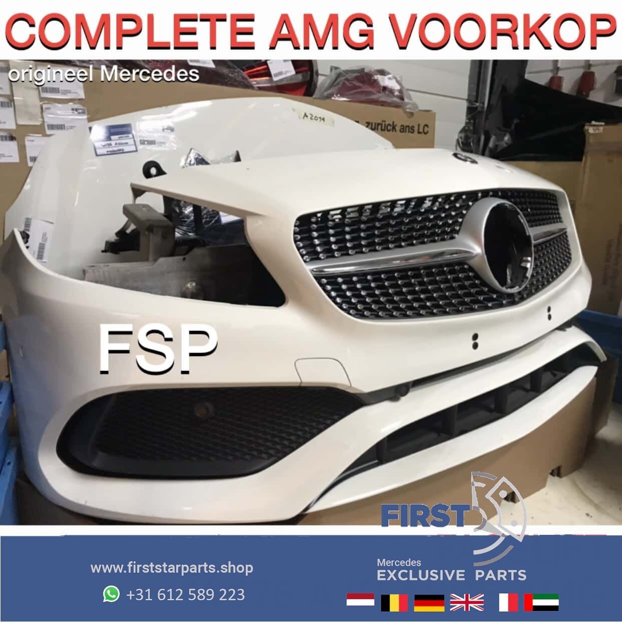 W176 FACELIFT AMG VOORKOP Mercedes A KLASSE COMPLEET FRONT 2, Gebruikt, -, Voor, Ophalen of Verzenden