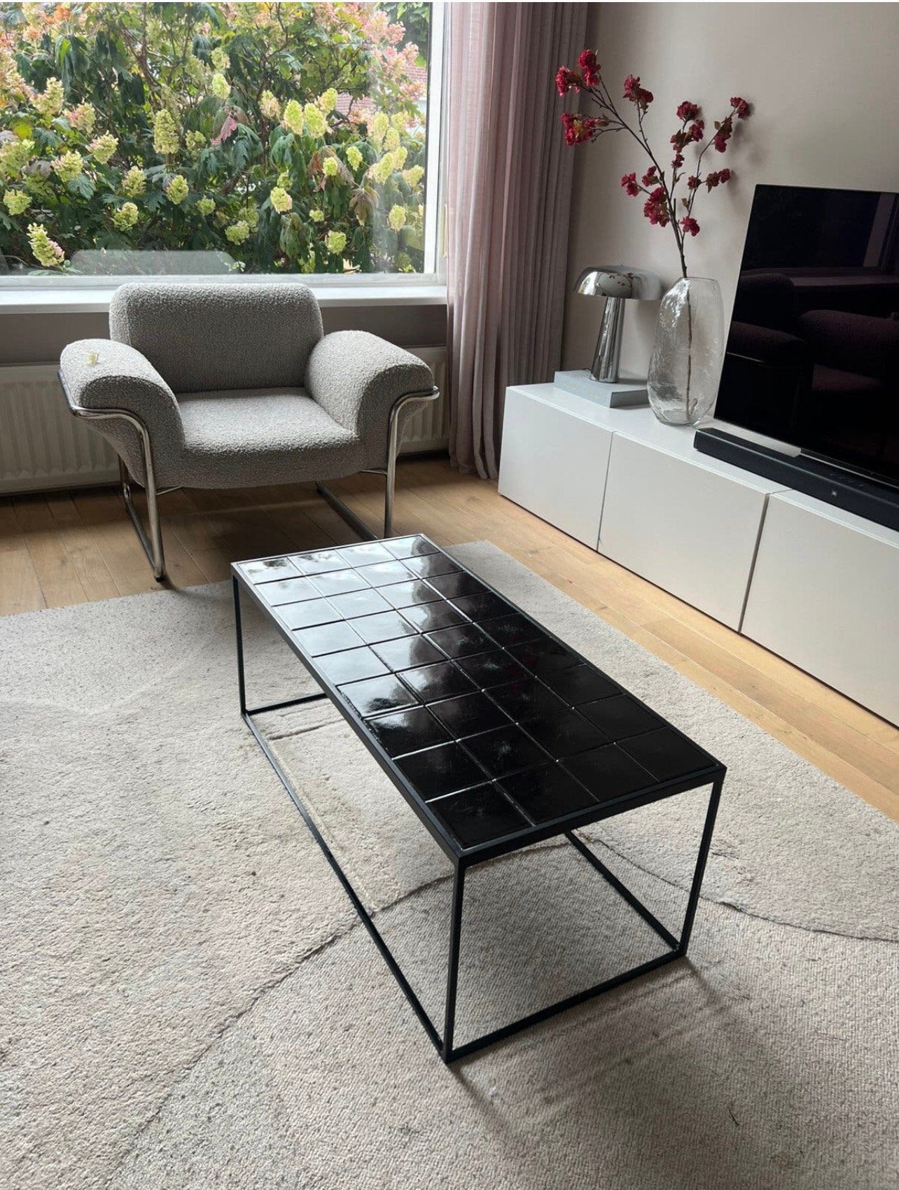 Glazed salontafel Zuiver, Huis en Inrichting, Ophalen, Gebruikt, 50 tot 100 cm, 50 tot 100 cm