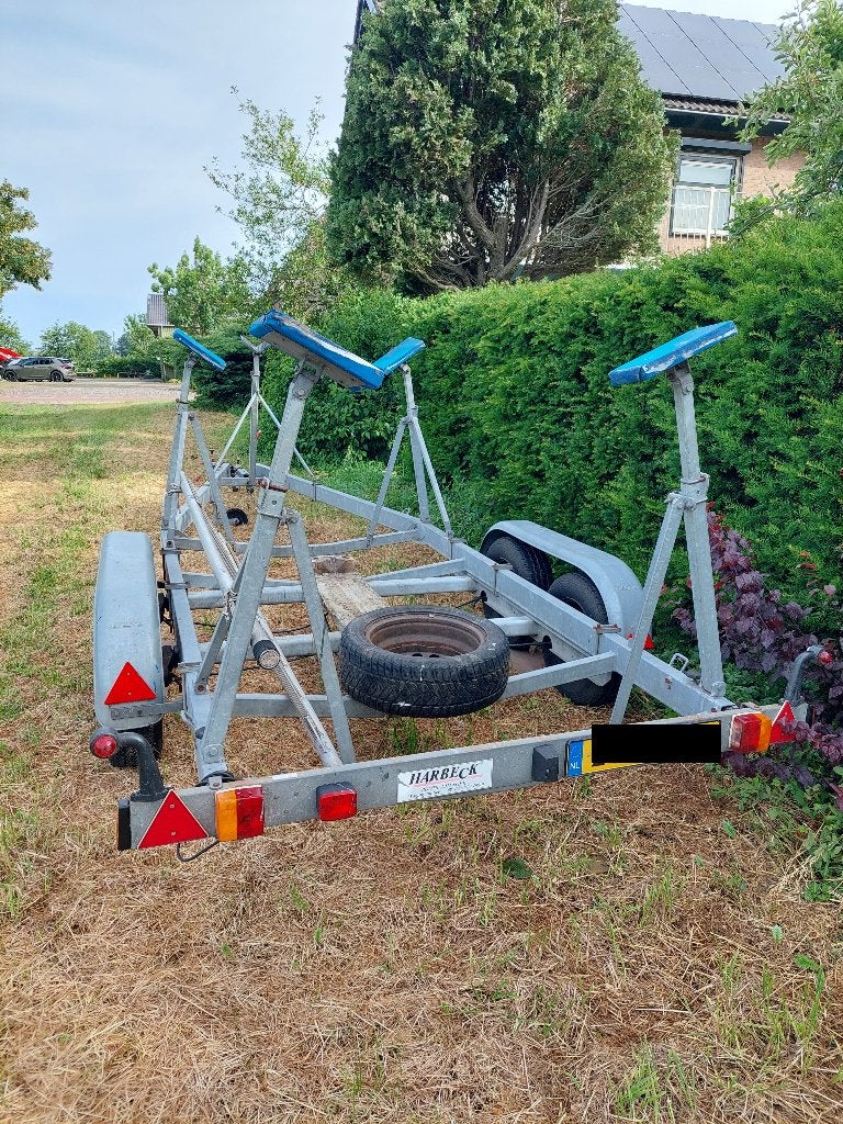 Harbeck 2500kg kielboot trailer, Ophalen, Gebruikt, 1500 tot 3000 kg, 6 tot 9 meter