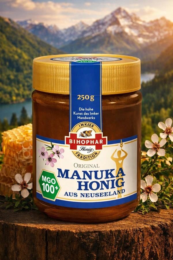 Manuka honing MGO 100+ Bihophar, Ophalen of Verzenden