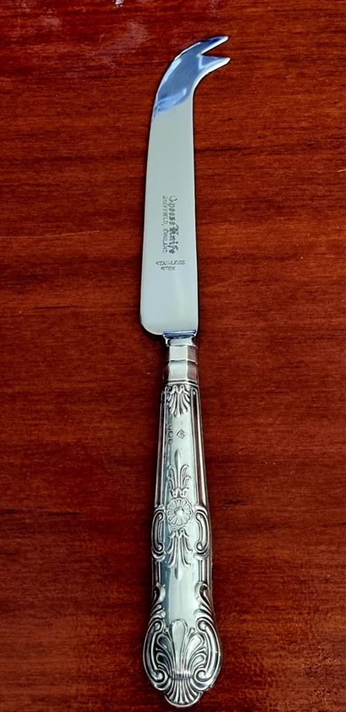 ZILVER ENGELS KAASMES ( SHEFFIELD) GEMERKT, Ophalen of Verzenden, Zilver