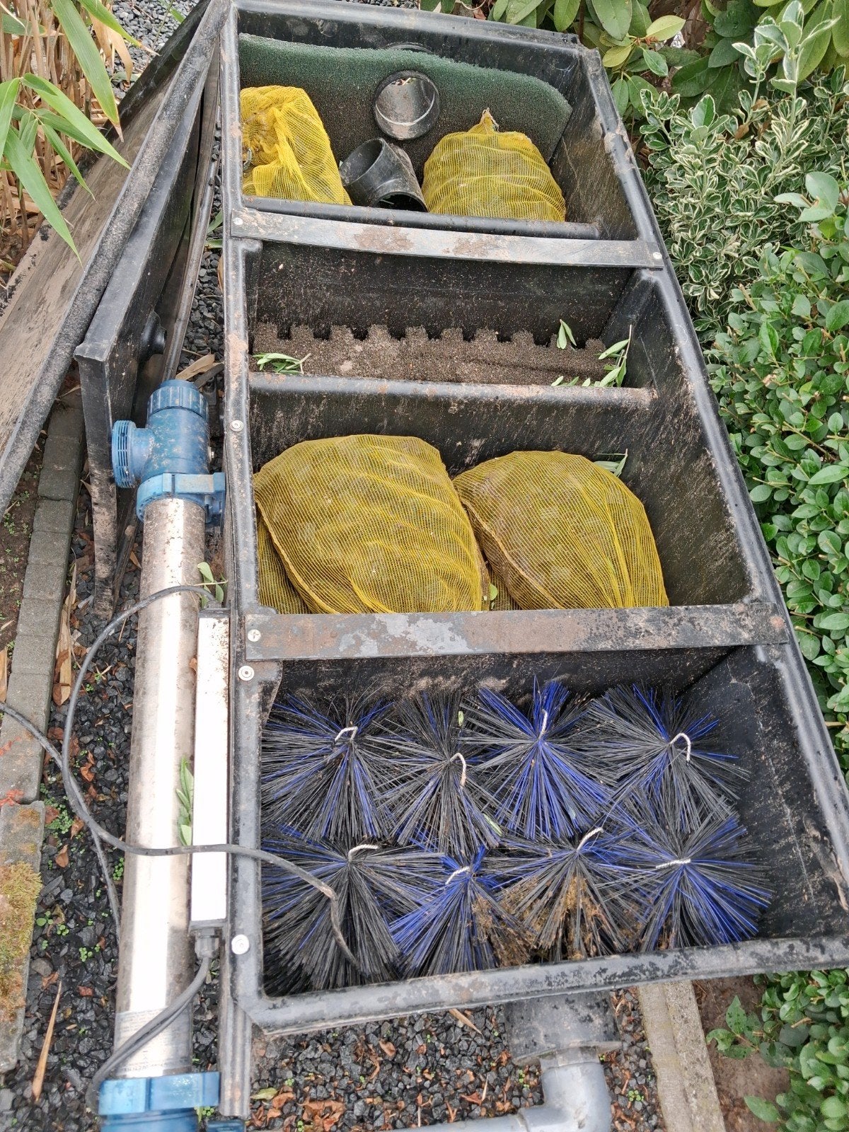 vijver filter met pomp, Ophalen, Vijverfilter