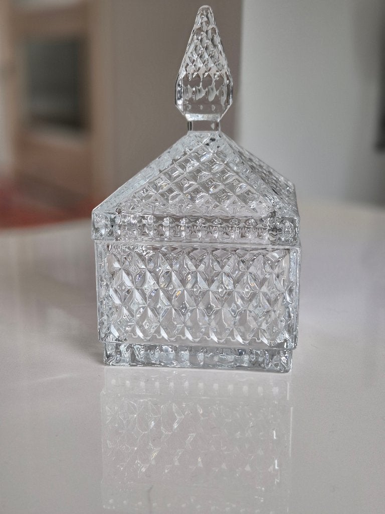 Kristallen bonbon bakje, Ophalen of Verzenden, Nieuw, Glas, Overige stijlen