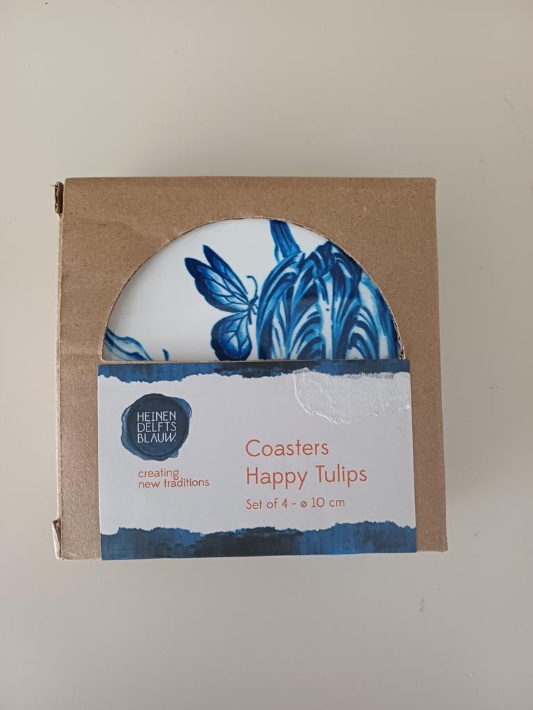 Onderzetters heinen delfts blauw, Ophalen of Verzenden, Nieuw, Glas of Kopje
