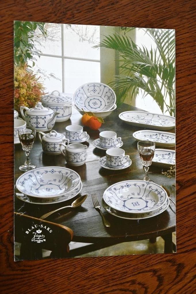 Reclame folder Blau - Saks Jager, Huis en Inrichting, Overige materialen, Gebruikt, Overige typen, Ophalen of Verzenden