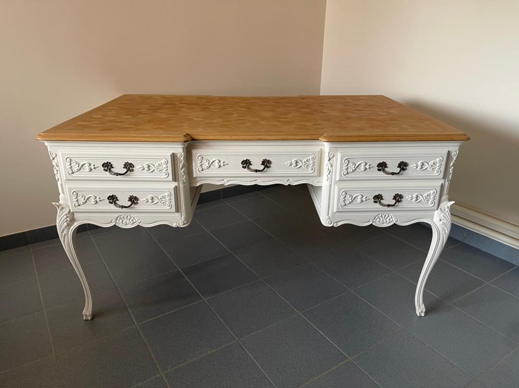 Stijlvol vintage bureau - 150cm - perfecte staat, Huis en Inrichting, Bureaus, Zo goed als nieuw, Ophalen