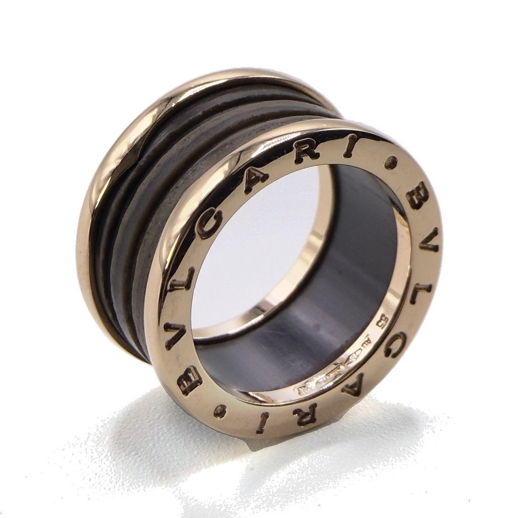 Bvlgari B.zero1 ring 18K roségoud bruin maat 54, Gebruikt, Ophalen of Verzenden, 17 tot 18, Dame