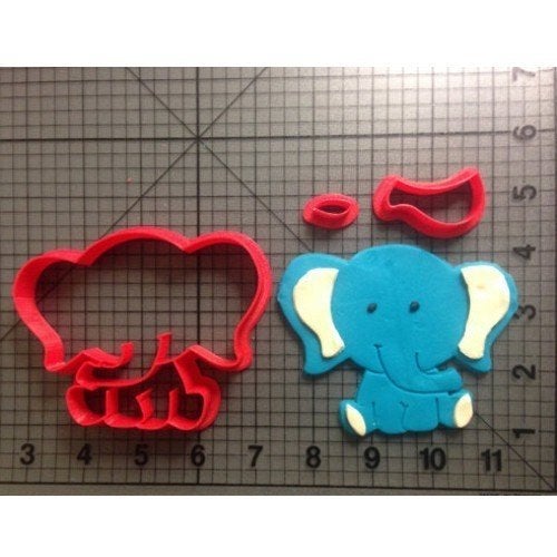 nieuw 3d uitsteker baby olifant 5 cm 3 delig, Hobby en Vrije tijd, Ophalen of Verzenden, Nieuw, Taarten of Cupcakes, Versiering