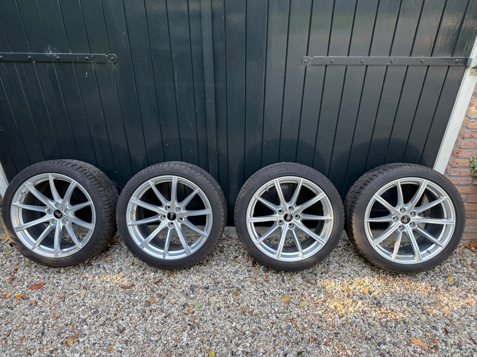 Originele Audi Sport velgen met winterbanden, Gebruikt, 265 mm, Banden en Velgen, Winterbanden