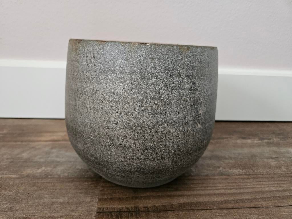 2 - bloempot Esra mistic grey D18H16, Ophalen, Overige materialen, Rond, Binnen